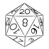 d20 die